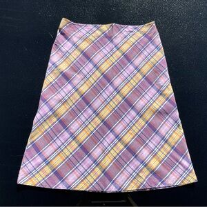 Daiquiri - Plaid Midi Skirt - Size S